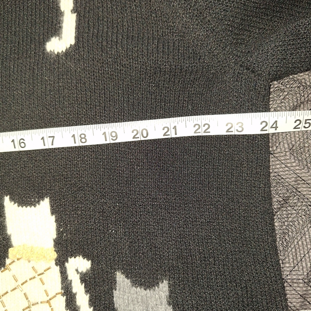 Coldwater Creek Beaded Cat Wool Rabbit Hair Sweater Cardigan Full Zip 2X - Picture 10 of 11